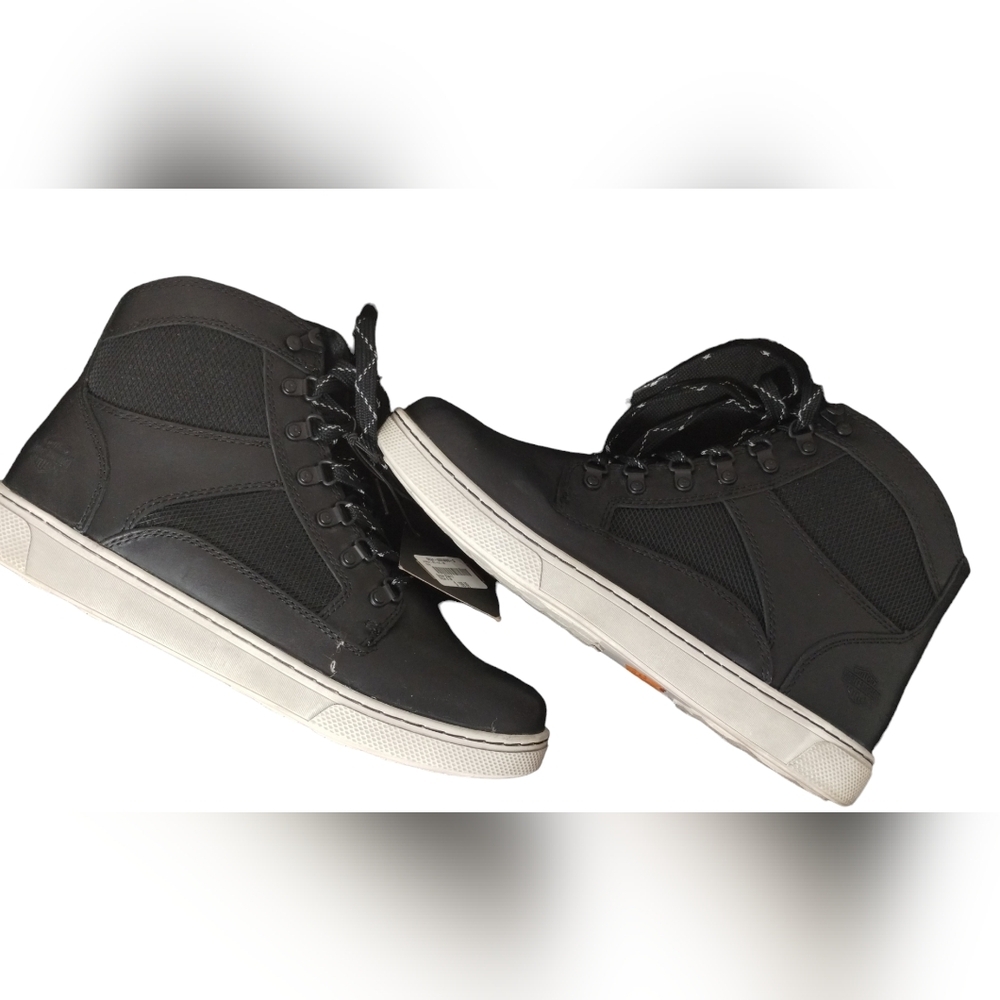 HARLEY DAVIDSON Men's Dixon Moto Black Sneaker Riding Motorcycle Boots - Picture 10 of 11